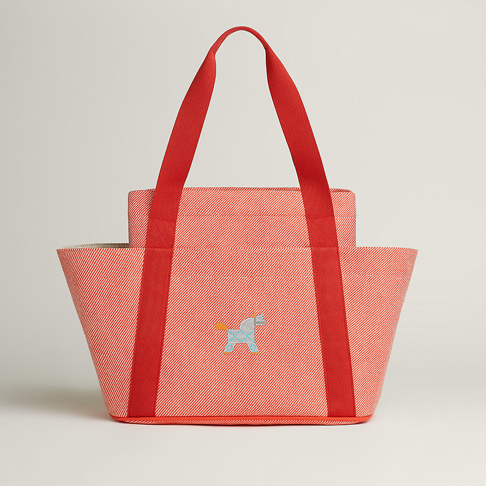 Animaux Nattes nappy bag - Orange | Hermès Canada